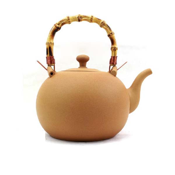 5Cgo  524013862055 陶壺煮茶燒水茶壺竹根銅提梁壺茶壺陶土壺泡茶壺煮水壺電陶爐   LAY81400