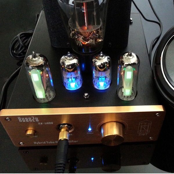 5Cgo 37087950715 Xz-U202 膽放膽機電子管USB DAC解碼器 耳放膽前級電子管音響喇叭耳機 AGL88700