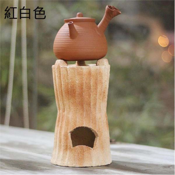 5Cgo 526577764513 茶道炭爐工夫茶爐日本白泥爐炭爐純手工制煮茶爐茶具用品砂銚一爐HZS08300