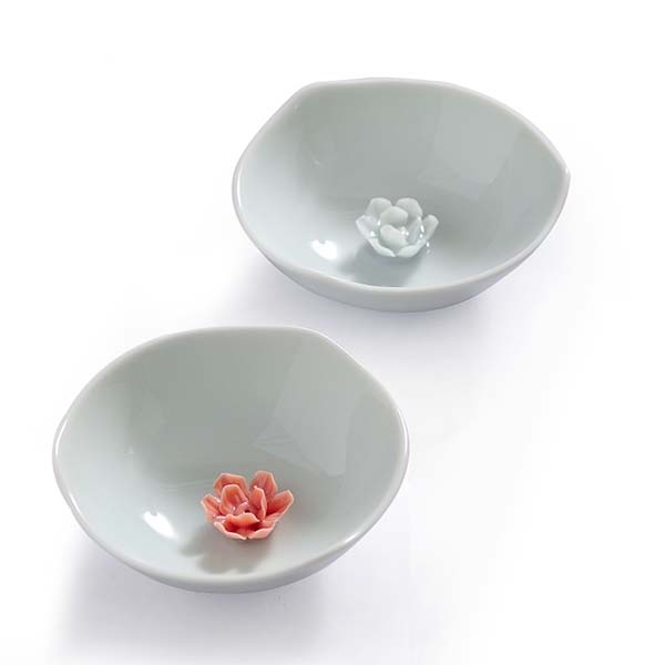 5Cgo 44711052481 景德鎮陶瓷蓮花品茶杯茶碗青瓷功夫茶具鬥笠杯子創意主人單杯紅蓮花青蓮花一組8個杯HZS68100