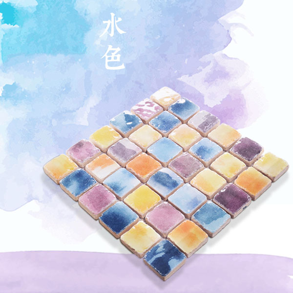 5Cgo 44719245381 仿古磨邊陶瓷手工馬賽克瓷磚色彩復古田園背景牆仿古磚DIY建材酒店餐廳花店咖啡廳甜品店廚房設計裝潢住宅裝修 CHX95000