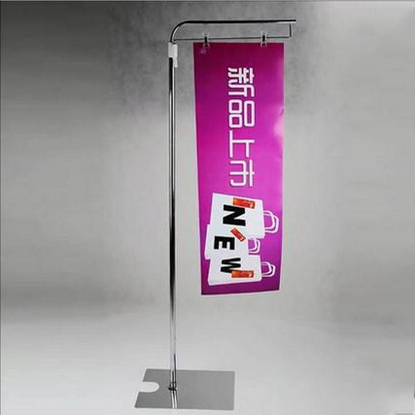 5Cgo 12801202699  商超過道促銷架L型落地式大POP廣告架夾子海報陳列架子展示架指示架廣告牌 WXP88000