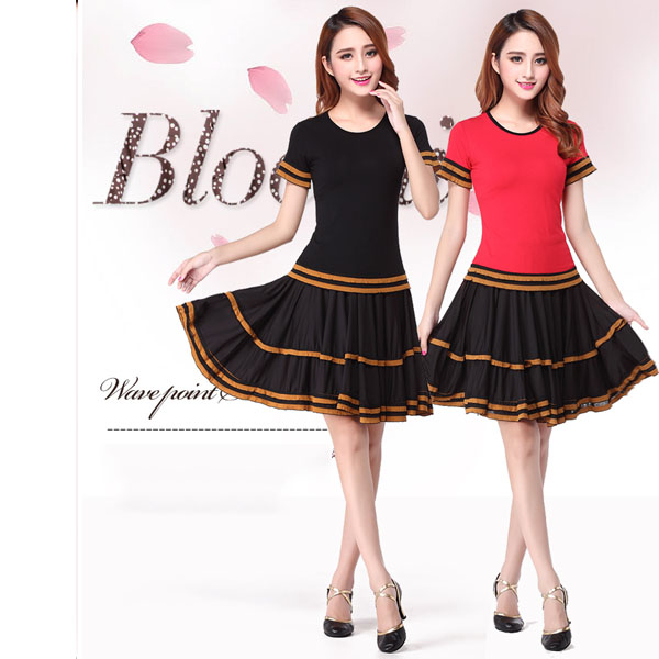 5Cgo 40653635058 廣場舞服裝 夏季新款短袖裙套裝跳舞服裝 中老年跳舞衣服   GSX08000