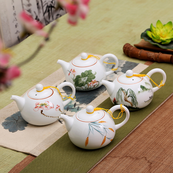 5Cgo 44106952745 手繪青花瓷茶壺陶瓷過濾西施壺全手工單壺紫砂壺石瓢玻璃汝窯茶具 HZS84000