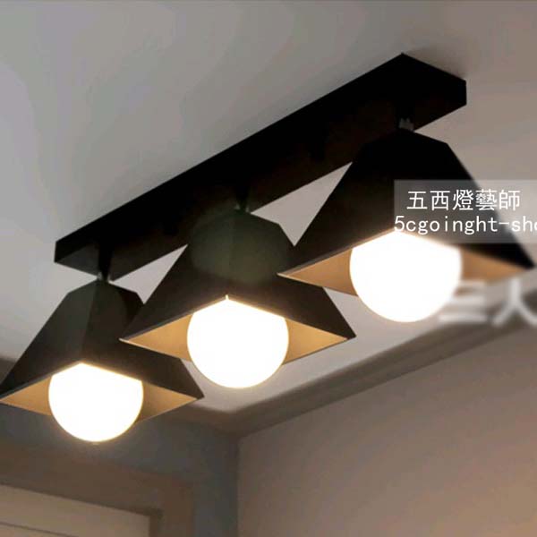 5Cgo 40368486778 現代簡約餐廳吧臺玄關燈陽臺走道LED吸頂燈壁燈彩色燈具--三頭 LYP36200