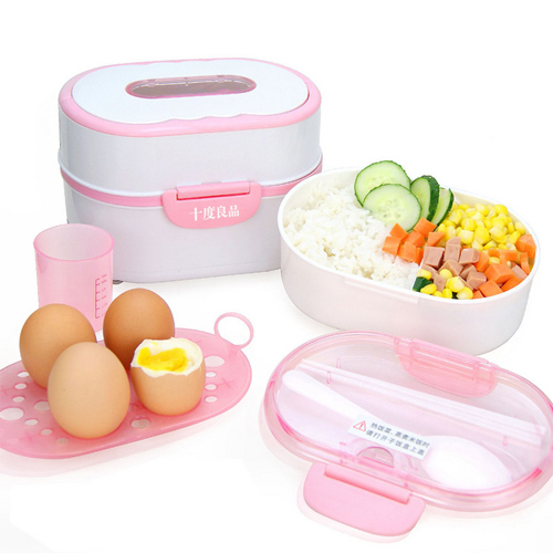 5Cgo SD-938 蒸功夫飯盒 電熱飯盒 加熱飯盒 插電飯盒 帶餐具 (插220V電) CMF87000