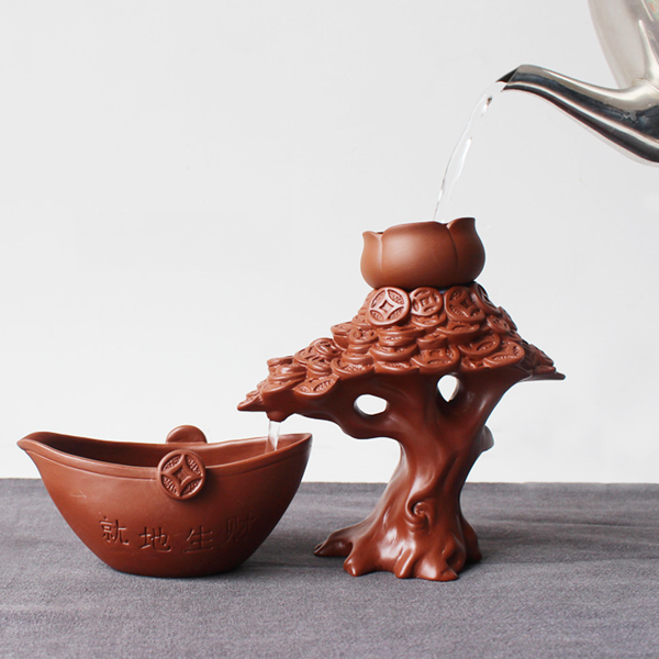 5Cgo 540000627309 宜興紫砂茶漏茶濾創意泡茶器功夫茶具陶瓷配件濾茶器茶具架  HZS26000
