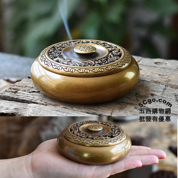 5Cgo 534073694606 銅香爐純銅仿古供佛盤香塔香粉爐茶道香薰爐臥室檀香四君子梅蘭竹菊茶桌 AGL83200 