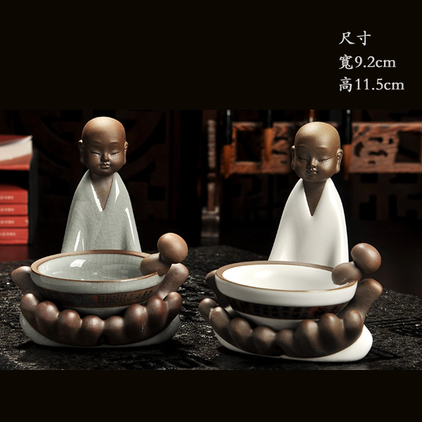 5Cgo 43741679411 精品茶濾茶漏過濾網架哥窯汝窯開片紫砂擺件茶道小和尚沙彌念珠佛珠 HJT88000
