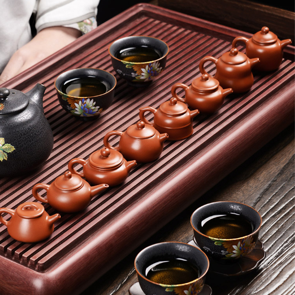 5Cgo 543466255850 紫砂茶寵迷你小茶壺 袖珍紫砂壺仿古西施壺茶藝茶杯功夫茶茶具茶杯茶道配件 任選三個 HJT06000