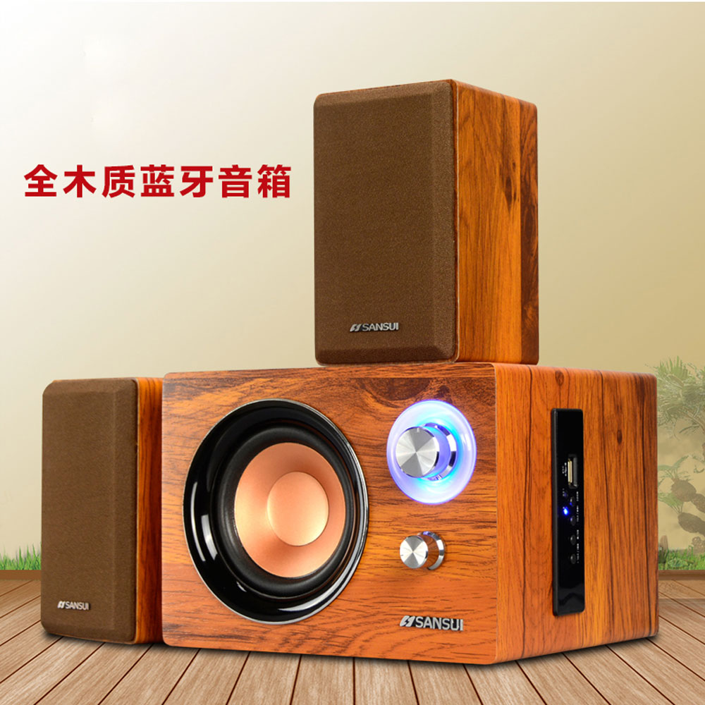 5Cgo 530552240559 Sansui GS-6000(11B) 藍牙音響音箱低音炮電腦筆記本臺式機多媒體 PY96100