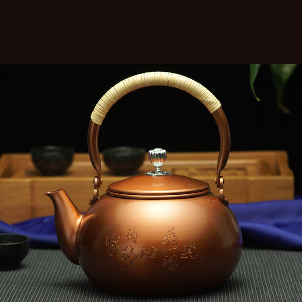 5Cgo 40851142450 手工加厚銅茶壺燒水壺茶具老銅壺銅水壺煮茶壺茶杯茶道功夫茶泡茶壺傳統禅學茶壺 HJT00510