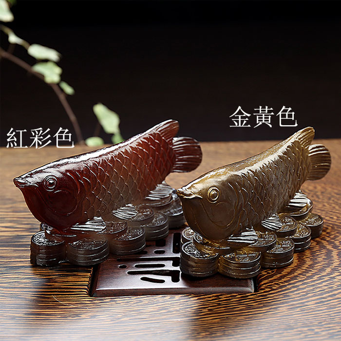 5Cgo 528175882987 茶寵擺件變色金龍魚精品茶壺茶杯泡茶功夫茶泡茶樹脂招財茶玩擺件功夫茶道趣味茶具 HJT84000