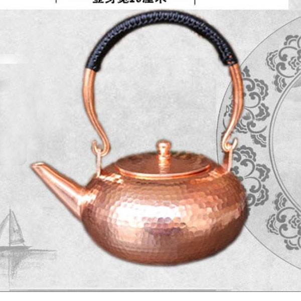 5Cgo 530521379100 純手工加厚紫銅茶壺茶杯茶盤功夫茶泡茶茶具純銅燒水壺茶藝紫銅壺精品銅壺 HJT89300