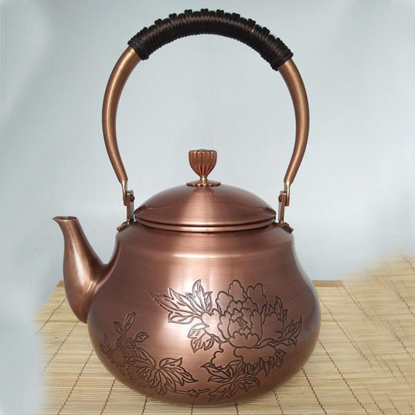 5Cgo 544840170820 銅壺純銅手工茶壺茶杯泡茶燒水壺加厚純紫銅大號養生壺日本茶道茶壺功夫茶具 HJT81200