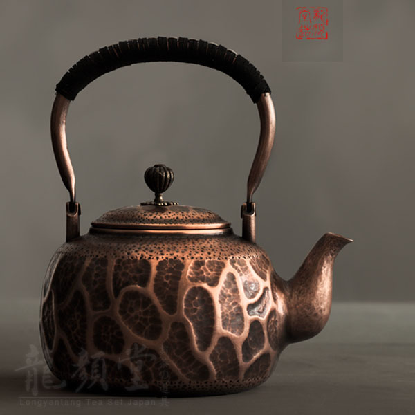 5Cgo 521873937085 龍顔堂手鎚鬼目銅壺茶壺泡茶功夫茶茶杯茶壺日本南部銅壺手工銅壺手錘做舊紫銅茶壺煮水 HJT99210