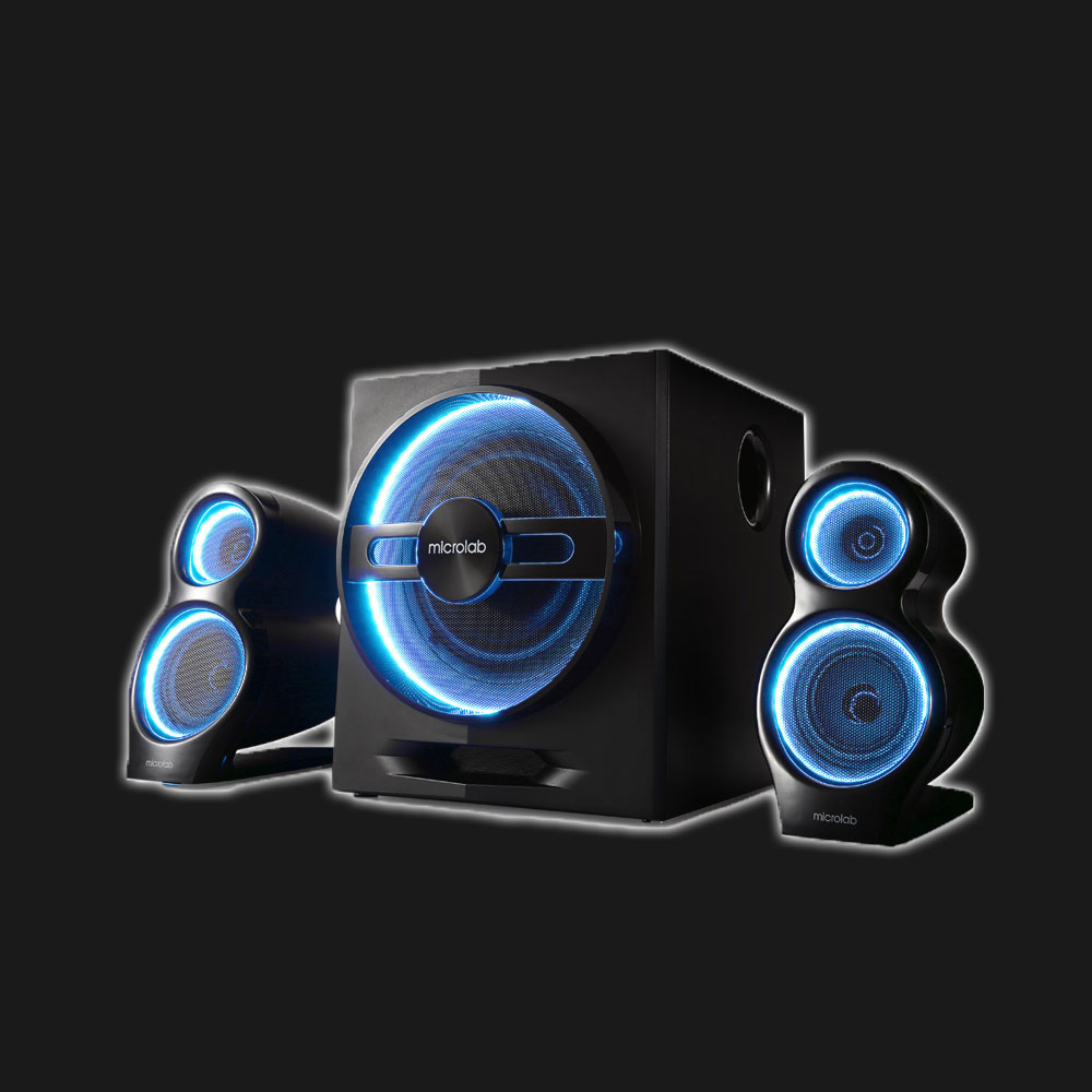 5Cgo 45576677993 麥博 T10 電腦音箱2.1重低音炮無線藍牙音響帶線控 LED 燈 PY99600