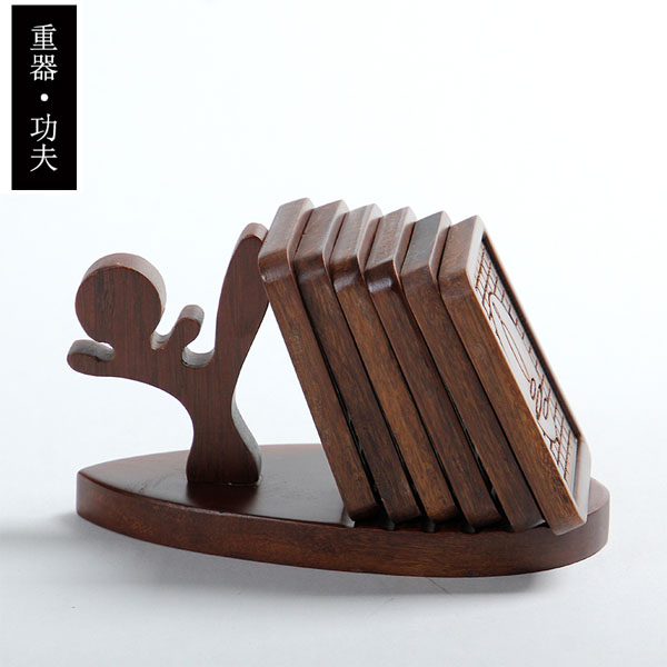 5Cgo 544262459177 功夫茶杯墊茶壺茶盤功夫小子杯托茶道六君子隔熱墊墊子茶托杯墊茶具創意配件 HJT85000