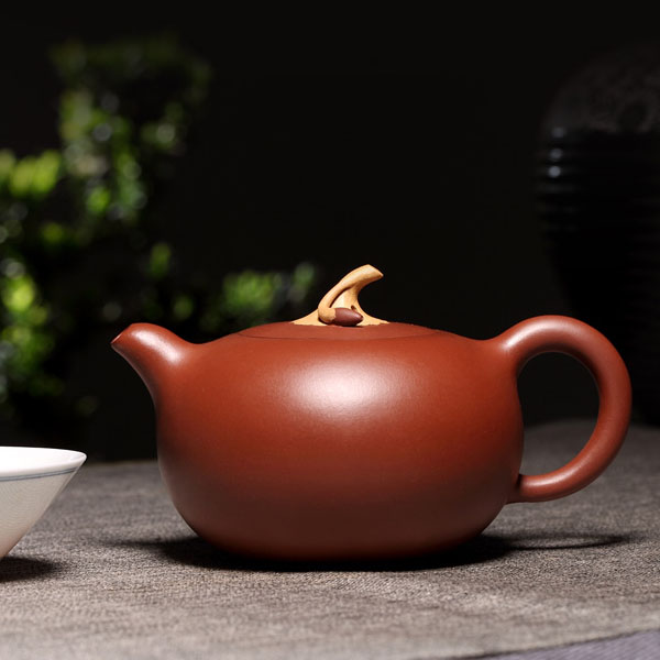 5Cgo 552795121313 紫砂名家藝師茶壺茶杯茶具茶海泡茶功夫茶陶順清純全手工紫砂壺原礦紅皮龍妙果壺  HJT99700