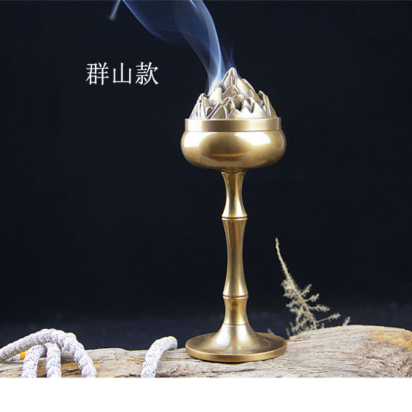 5Cgo 547060997878 泓久純銅香道博山爐擺件熏香爐檀香塔香爐香道裝飾工藝禮品古玩茶室家居收藏品  HJT86200