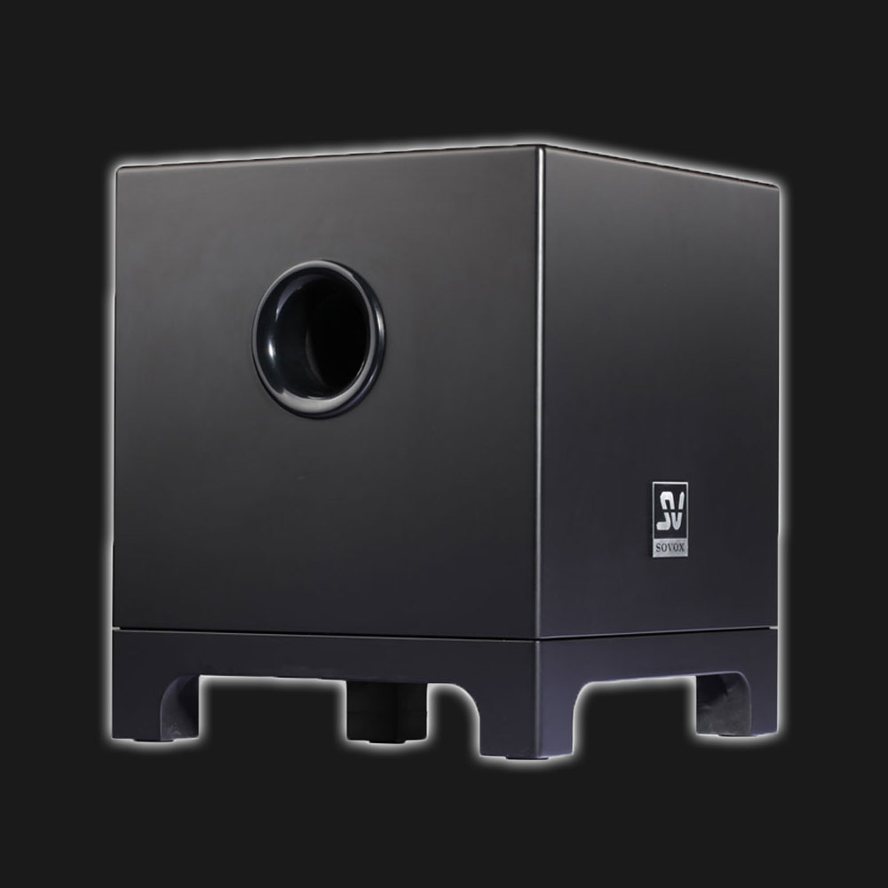 5Cgo 520853804714 索威 W100 有源低音炮超重低音音箱 10寸家用家庭影院底音炮音響 PY09510