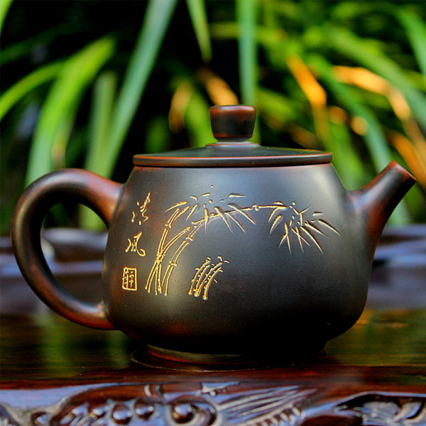 5Cgo 538348471951 竹節壺茶壺茶具茶杯茶海泡茶全手工制作欽州坭興陶茶壺名家大師窯變紫泥壺貨號 HJT87200