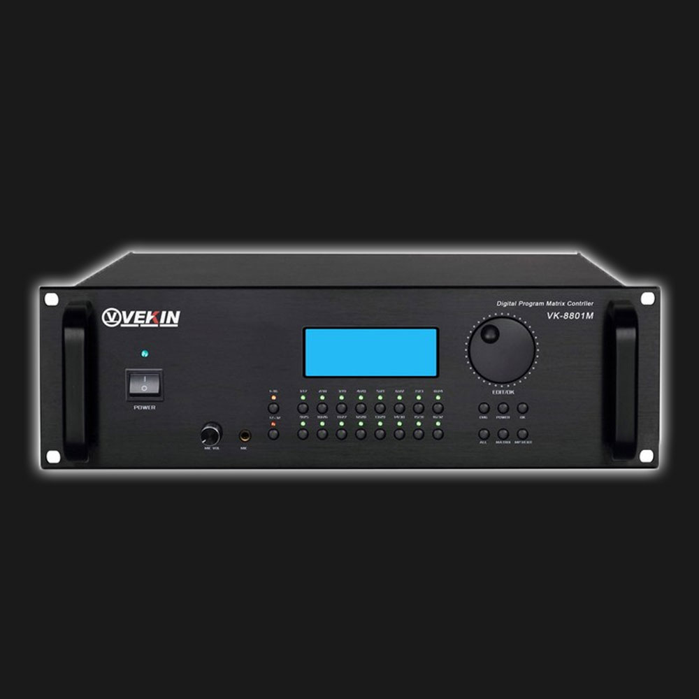 5Cgo 8598784851 美國威康 VK-8801M 帶 MP3 音源智能廣播中央控制器廣播智能播放機 PY53621