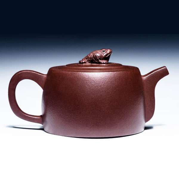 5Cgo 538397196930 宜興紫砂茶壺茶杯泡茶茶具茶海純手工中容量原礦名家套裝茶壺茶具紫泥金蟾壺  HJT07000