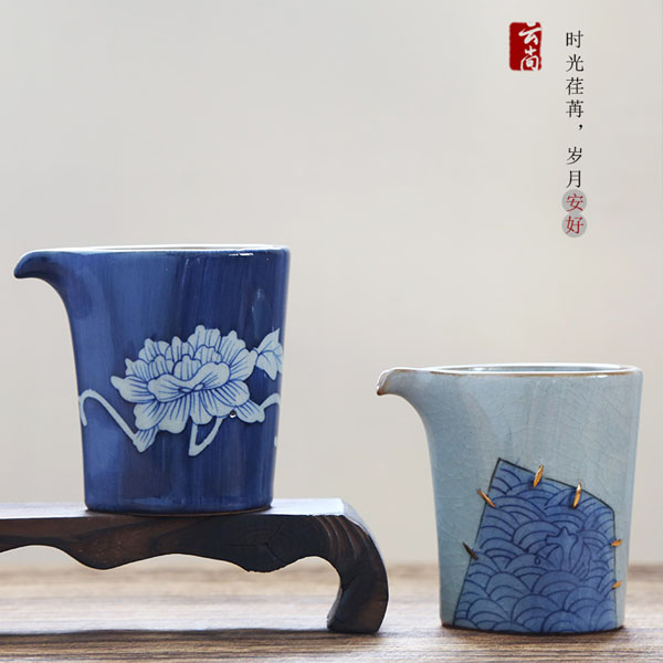 5Cgo 557518502927 景德鎮仿古手繪茶壺茶杯泡茶茶具公道杯陶瓷分茶器功夫茶具茶海茶漏套裝開片  HJT53000