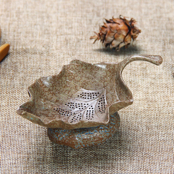 5Cgo 553431611554 複古陶瓷茶漏濾茶壺茶杯泡茶茶具茶海茶玩整套石斑釉功夫創意分茶器過濾個性黑陶 HJT92000