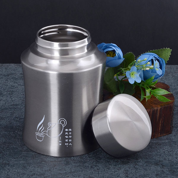 5Cgo 549740962882 不鏽鋼茶葉罐茶壺茶杯泡茶茶具茶海大小號茶葉密封儲物罐金屬茶葉罐密封罐  HJT23000