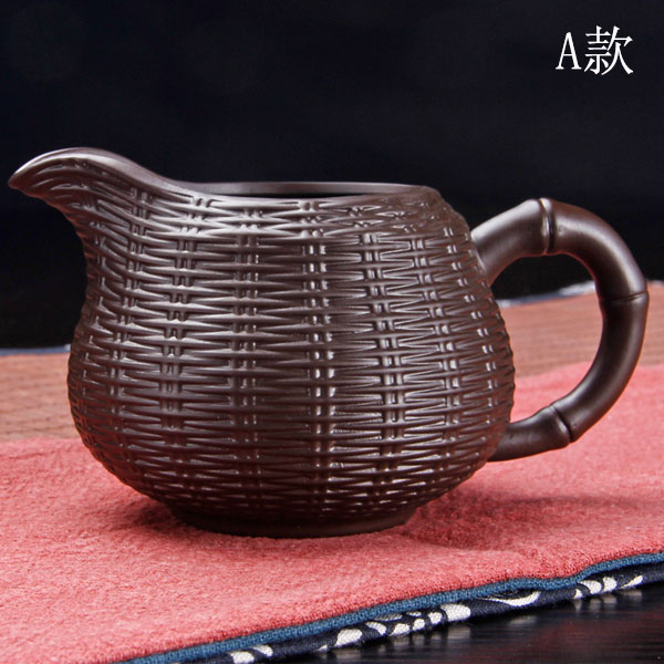 5Cgo 45092225660 茗客公道杯茶壺茶杯泡茶茶玩紫砂分茶器大號仿古宜興原礦勻杯耐熱功夫公杯茶具 HJT52000