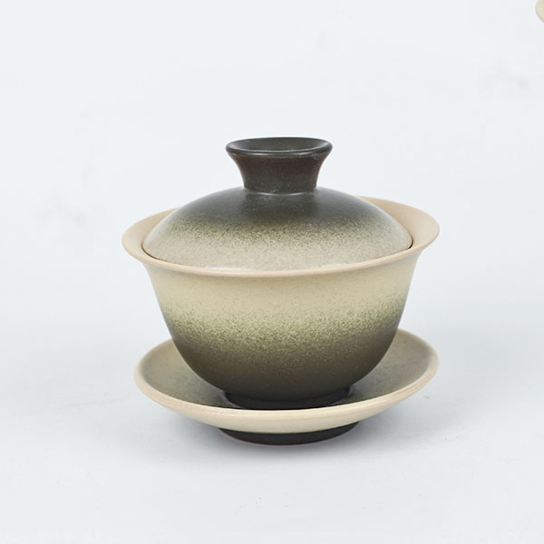 5Cgo 522604842726 粗陶蓋碗複古泡茶碗茶壺茶海三才碗大號功夫茶具蓋碗紫砂日式竹青仿古茶杯 HJT52000