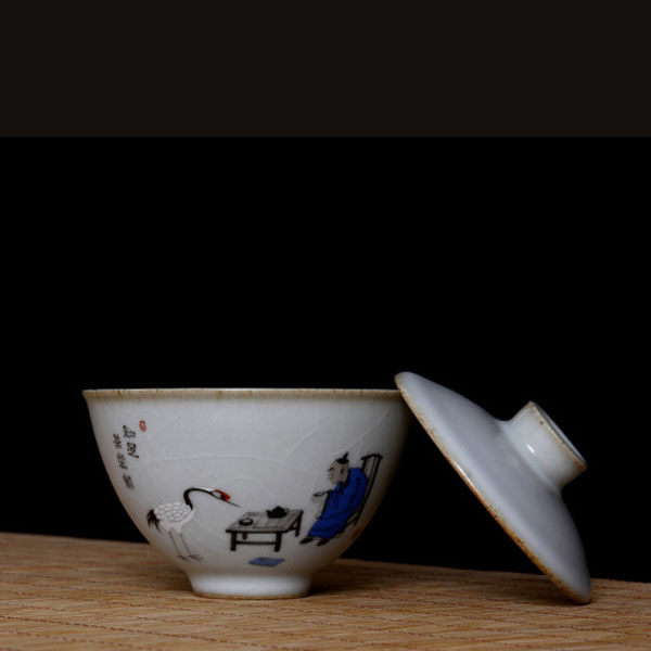 5Cgo 551445537527 容山堂茗友官窯茶壺茶杯泡茶茶海蓋碗陶瓷大號手繪青花三才茶杯紅茶手抓壺茶具 HJT86000