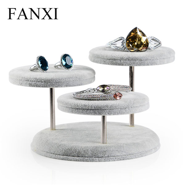 5Cgo 45455553467 FANXI冰花絨創意圓桌珠寶展示道具手鐲玉器首飾戒指展示架托RB046多用途展示架 XMJ84000