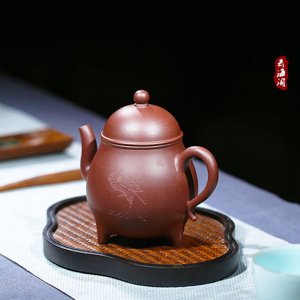 5Cgo 559377377470 宜興紫砂壺正宗原礦紫泥茶壺茶杯泡茶茶具茶海全純手工思亭沏功夫泡茶壺茶道具家用套裝 HJT89500
