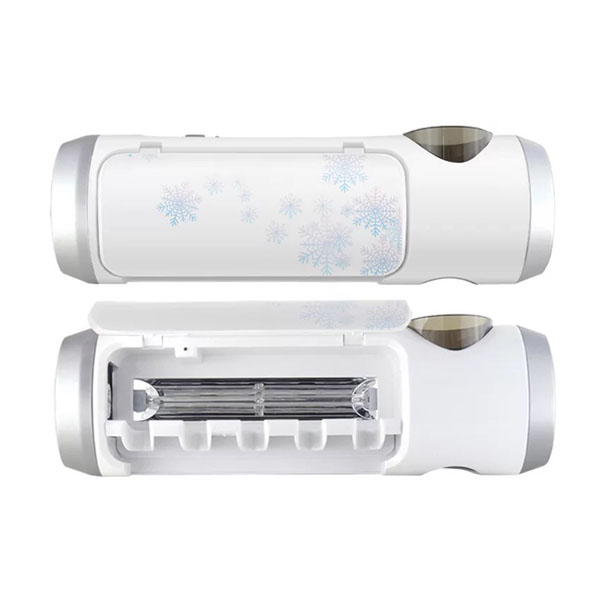 5Cgo 561492862866 牙刷消毒器充電式烘乾免打孔紫外線殺菌器 電動掛牙刷置物架多用途-USB充電 XMJ97100