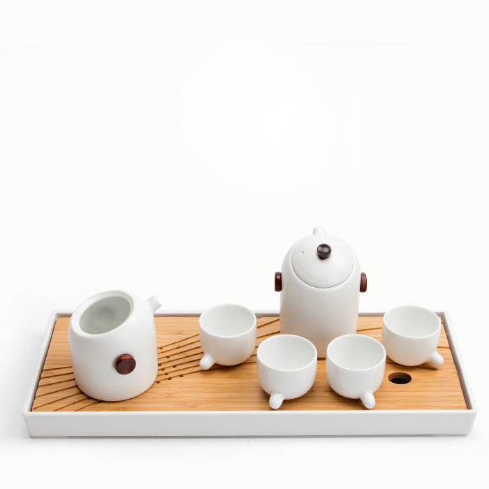 5Cgo 559213700262 黑白企鵝幹泡套裝手工陶瓷功夫茶具茶壺茶杯家用整套套裝送禮 QYM81200