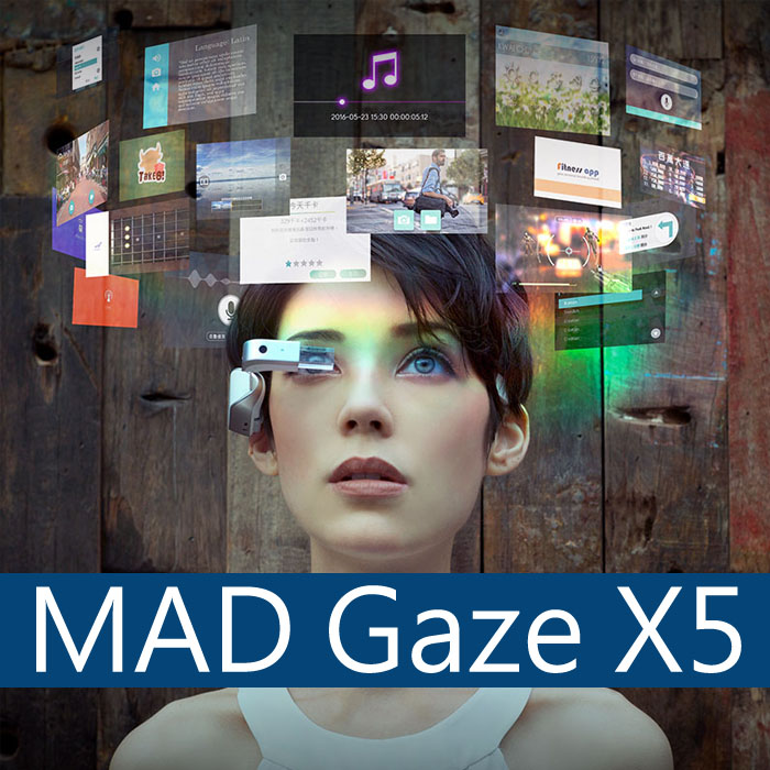 5Cgo 543188686600 麥格茲MAD Gaza X5 AR智能眼鏡騎行攝像導航翻譯大疆無人機谷歌眼鏡智慧眼鏡 XMJ99930