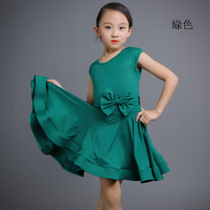 5Cgo 568703100792 夏季新款女童舞蹈標准規定服拉丁舞練功服專業舞衣表演考級演出比賽服裝練習服 HJT88000
