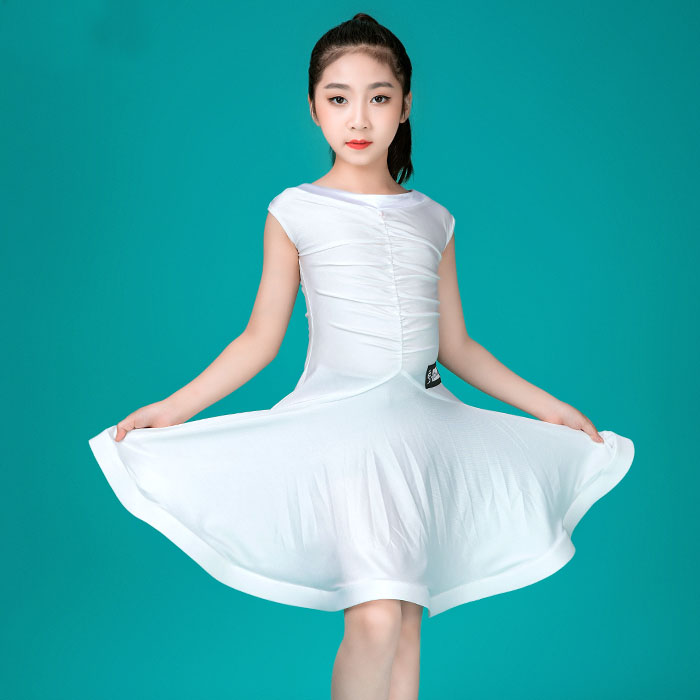 5Cgo 569208904480 新款春夏季少兒拉丁舞新款演出服練功服連衣裙練習套裝女童表演服練功服9131比賽服 HJT51200
