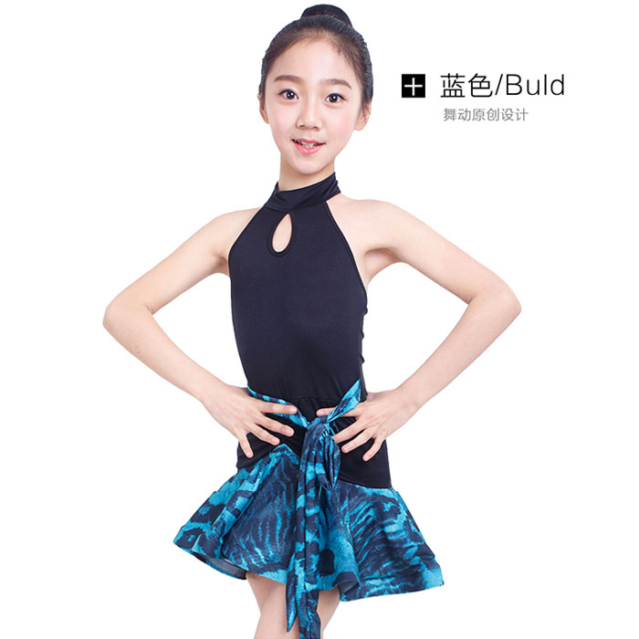 5Cgo 566314759174 新款夏季舞蹈服兒童女連體練功服春季拉丁舞裙女童無袖演出服練功服表演套裝 HJT27000