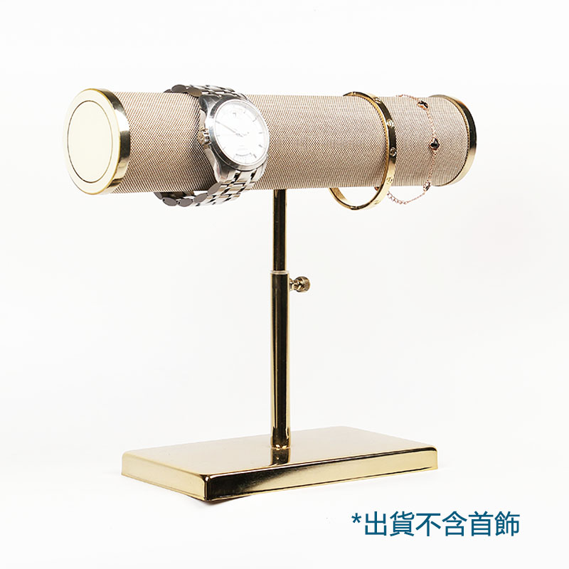 5Cgo 562002607758 精緻金屬飾品展示架 仿銅手鏈手錶展示台首飾收納架櫥窗陳列展示架土豪金 XMJ87000