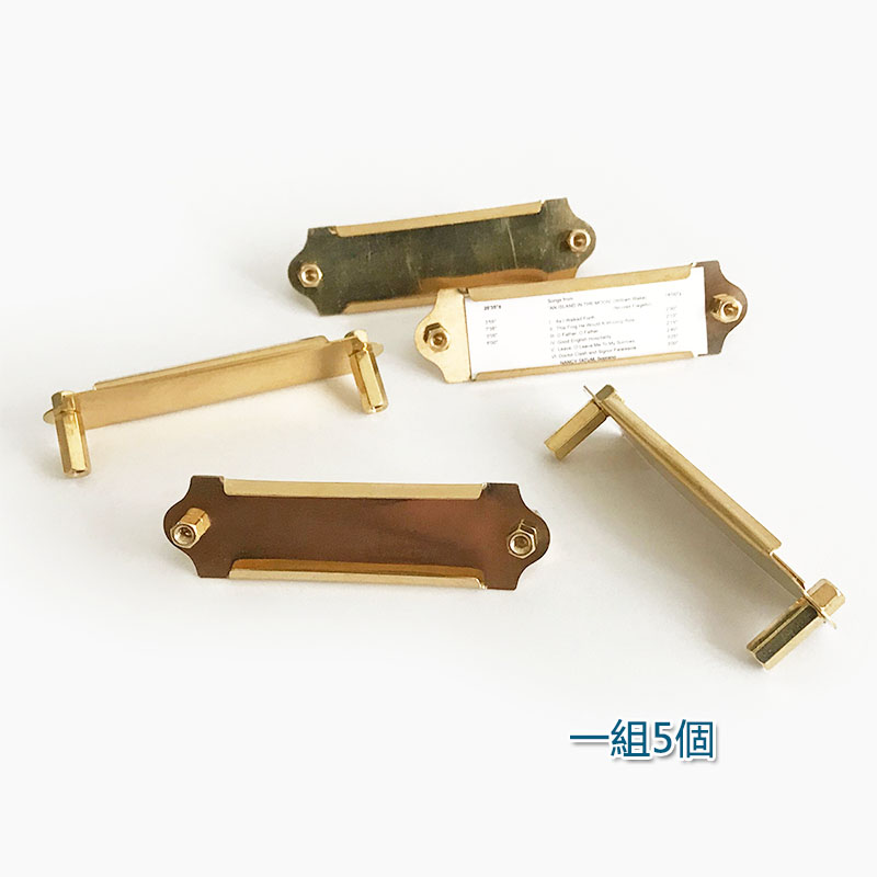 5Cgo 580415364807 復古黃銅價格牌 精緻商品標籤牌 金屬台卡台簽 桌面展示牌說明牌 一組5個 XMJ07000