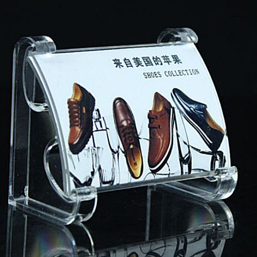 5Cgo 6271999847  亞克力台卡台牌展示牌 75*50mm 單面 (十個) 標簽價格牌桌簽桌牌 SHM05000