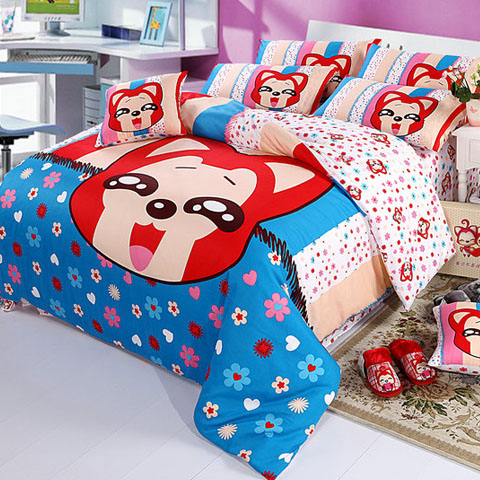 5Cgo  16721606166 家紡床品全棉六/4件套 床上用品四件套 純棉床單被套卡通阿狸  MIK22000