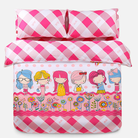 5Cgo  18581663102 家紡 床上用品四件套 全棉 少女時代 時尚 潮流家紡 限量 MIK89300