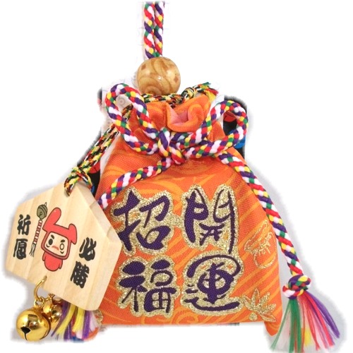 5Cgo JP09 日本招財福袋 招財貓背的福包 幸運符/香火袋/御守護身符/如意袋/祈福 「100個」 MIK00020