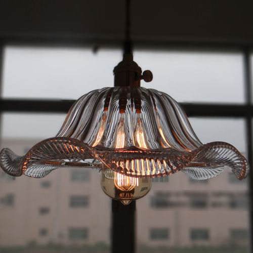 5Cgo 19424083647 複古懷舊水晶裙邊吊燈 全銅燈頭燈具 LOFT北歐工業 SHM83100
