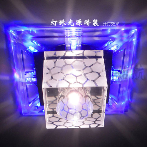 5Cgo 12271858017 吸頂燈 現代時尚水晶燈led水晶過道燈玄關燈走廊燈天花燈型號171 SHM74000